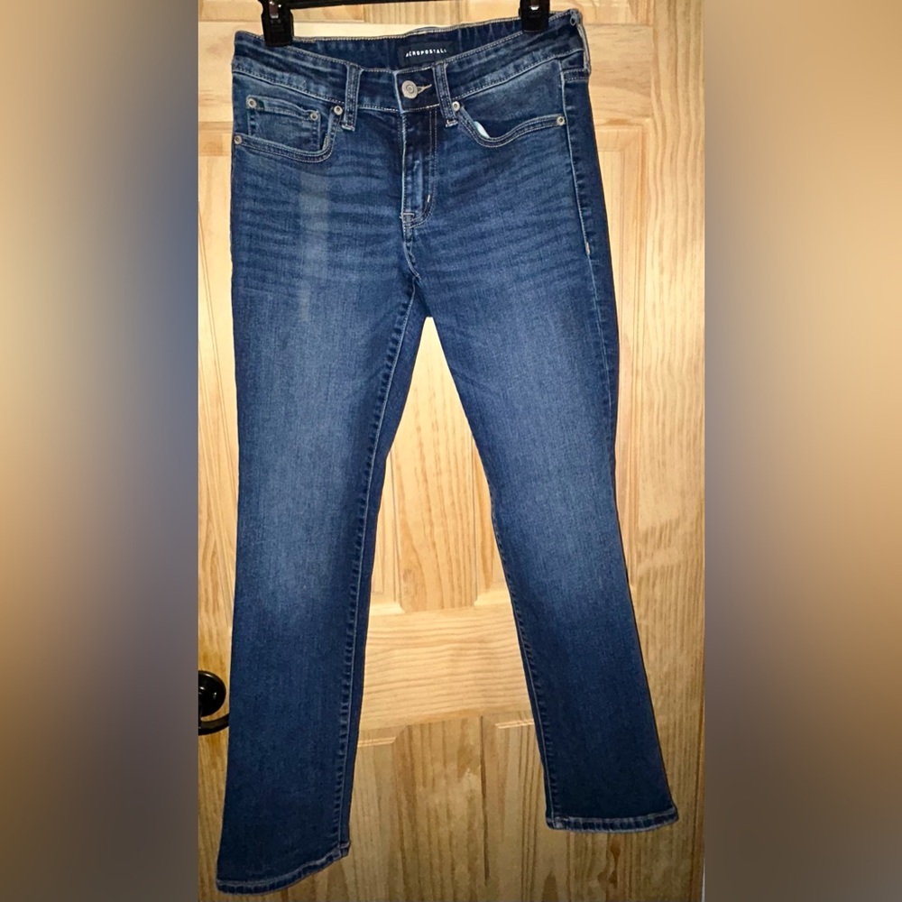Aeropostale Dark Blue Straight Leg Jeans